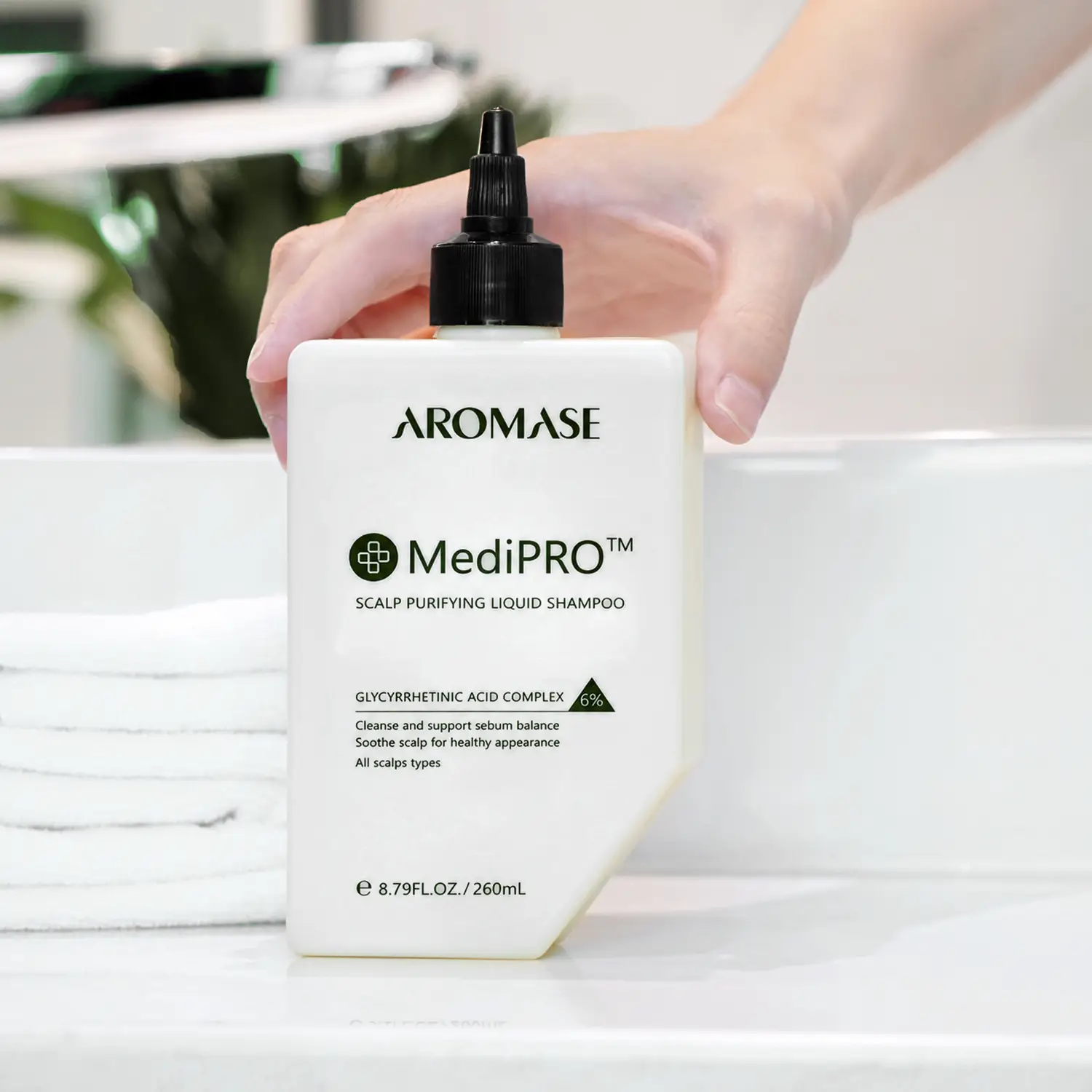 AROMASE MediPRO 5α Juniper Scalp Purifying Liquid Shampoo-260-aranzacyjne1