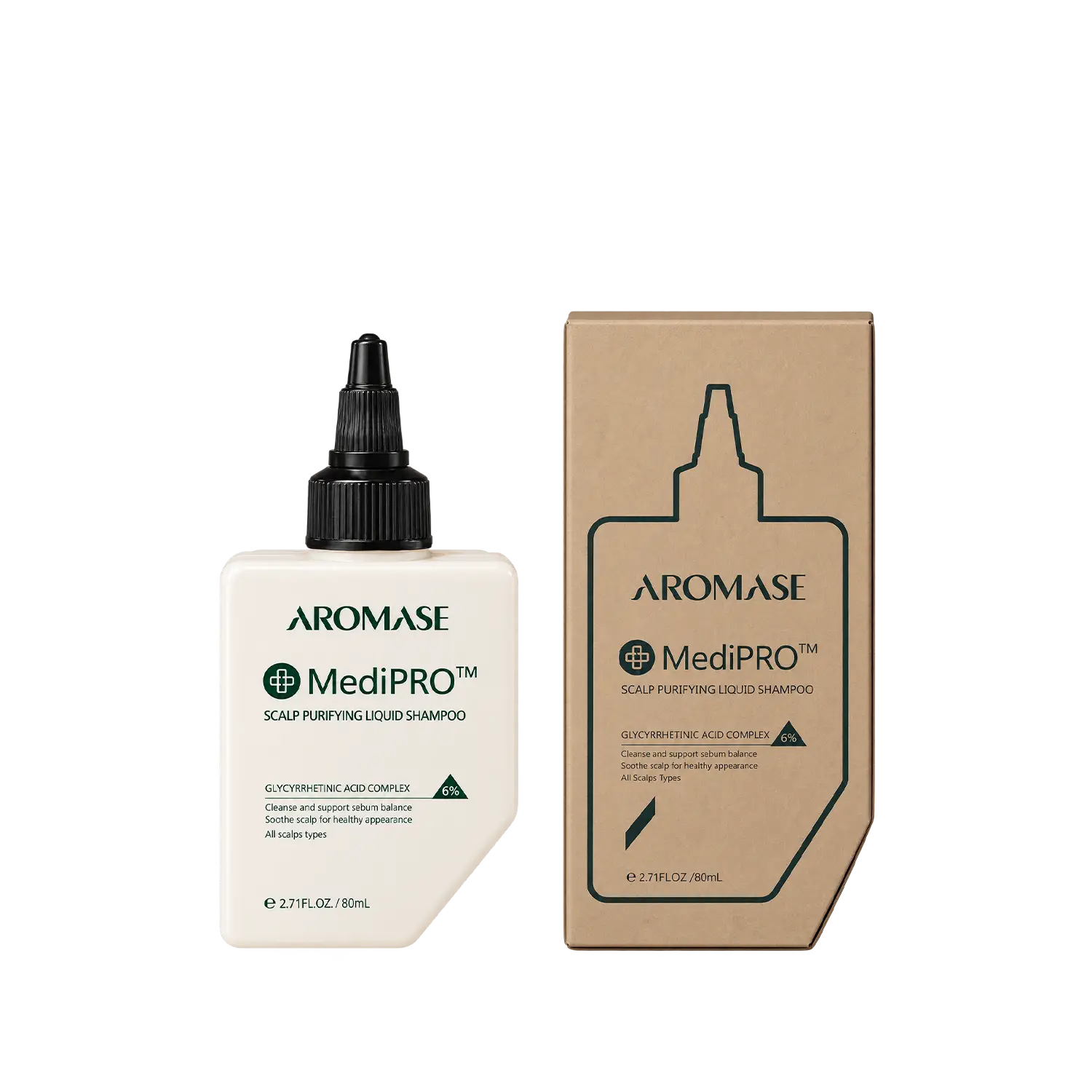 AROMASE MediPRO Juniper Scalp Purifying Liquid Shampoo-80-1